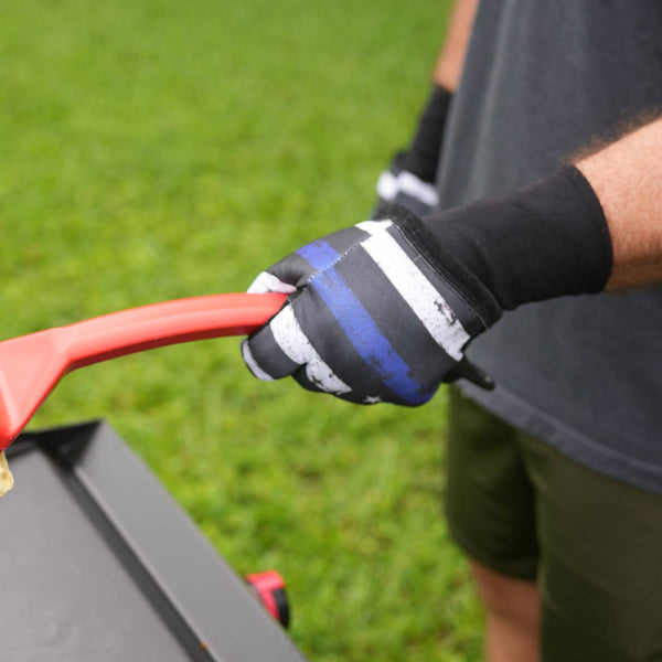 Rescue Grilling Gloves Thin Blue Line Edition