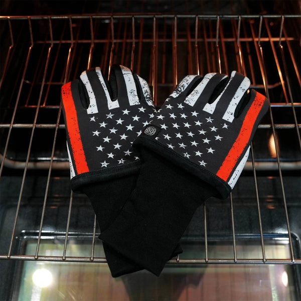 Rescue Grilling Gloves Thin Red Line Edition